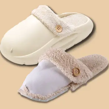 1Pair Detașabil Bumbac Maneca Tălpi Garnitură de Pluș pentru Barbati Pentru Femei Papuci de Iarna Cald Pantof Acoperi Tălpi Insertii de Blana Căptușite Pantofi