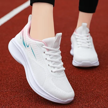 2023 Femei Ușoare Rularea Pantofi Respirabil pentru Femei Pantofi de Mers pe jos în aer liber Moale de sex Feminin Pantofi Casual Platforma de Tenis Non-alunecare