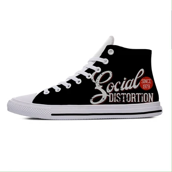 Trupa de muzica High Top Adidași Sociale Denaturare Barbati Femei Adolescent Pantofi Casual Pantofi sport 3D de Imprimare pantof Ușor