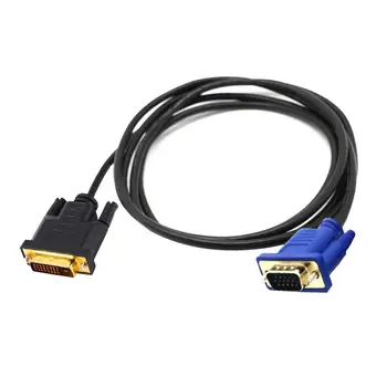 1,5 M VGA La DVI Adaptor Cablu Monitor, Cablu Cablu de Conectare pentru PC, Laptop, Monitor