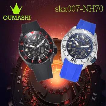 SKX007OUMASHI Bărbați Ceas Nou de Lux pentru Barbati Automată NH38 mecanism de Ceas din Oțel Inoxidabil Impermeabil Ceas Strălucire 007