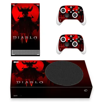 Diablo Stil Xbox Seria S de Piele Autocolant pentru Console & 2 Controlere Decal Vinil de Protecție Piei de Stil 1