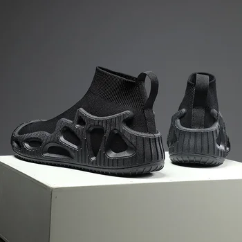 2023 Șosete Negre Adidași Bărbați Alunecare pe Pantofi de Sport Mari Femei de Mari Dimensiuni 45 de Moda Unisex Respirabil Brand Adidasi Casual Barbati