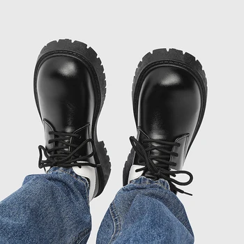 Barbati Din Piele Pantofi Casual Piele Barbati Pantofi De Brand 2023 Toamna Noua Lucrare De Siguranță Cizme De Iarna Designer Mens Apartamente De Munca Încălțăminte De Protecție