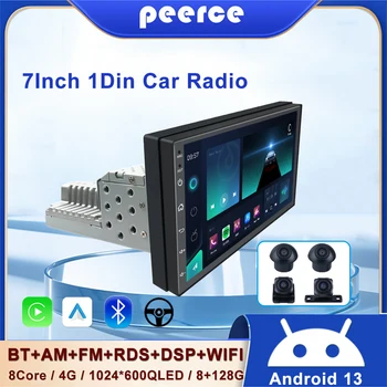 7inch Android Auto Universal Ecran cu GPS Auto Play 1DIN Player Multimedia Stereo Auto CarPlay Radio Bluetooth 4GB RAM