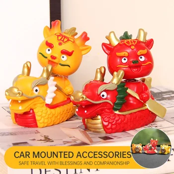 Dragon An Mascota Anul Nou Chinezesc Decor Avere Norocos Papusa Norocul Rășină Pandantiv Copii Cadou de Casa Ornamente Auto