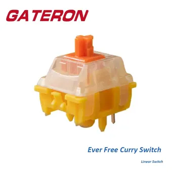 Gateron EF Curry Comutator Liniar 5 Pin RGB DIY Personalizate Gaming Office Tastatură Mecanică Switch-uri Pre-Lubrifiat