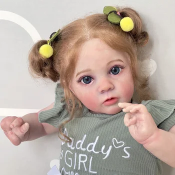 24inch de Înaltă Calitate Terminat Deja Pictate Manual Papusa Reborn Baby Doll Missy Realiste Soft Touch Piele 3D Vene Vizibile