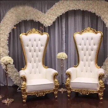 2 buc）RoyalBack Regele Tronul Banchet de Nuntă Scaun mandap scaun pentru decor nunta etapă 154