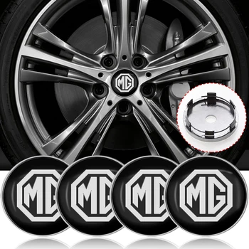 4buc 60mm Masina Wheel Hub Centru Centru Capac Jantă Butuc Praf Acoperă Emblemem Pentru MG Morris Garaje 550 42 6 ZT 7 3 ZR RX5 ZS 350
