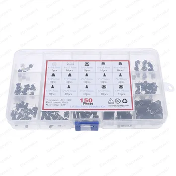 150pcs/lot 15types Moment Tact Tactil Buton Comuta SMD Sortiment Kit Set