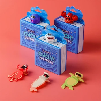 Nolvety 3D Animal Mare Moale, Flexibil din PVC Pagină de Carte Marker Jucărie Școală Acasă de Crăciun Consumabile Partid