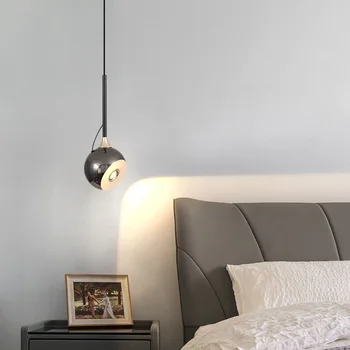 Nordic Pandantiv cu LED-uri de Lumină Dormitor Restaurant, Bar Studiu Culoar Agățat Lampa Pentru Plafon Interior Acasă Decoratioan Luciu Candelabru