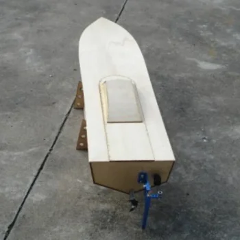 Vas de lemn Model DIY Manual Barca Kit de Model în formă de O Barca cu motor Barca Manual Componente Tei Model de Barcă