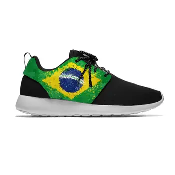 Fierbinte Brazilia Steag Brazilian Patriotic Moda Pantofi Sport Casual, Usor Respirabil Pantofi Sport Bărbați Femei Adidasi De Vara