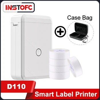NIIMBOT D110 Label Maker Mașină cu Bandă, Portabile Portabile Bluetooth Monocrom, Imprimanta Termica pentru Office Acasă Magazin