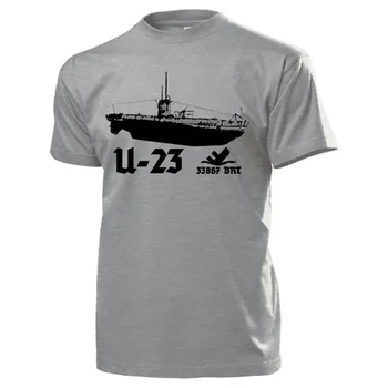 Tip IIB U-boat U-23 Marina Navă de război Submarin Insigna T-Shirt din Bumbac 100% O-Gât Vara Maneca Scurta Casual Mens T-shirt S-3XL