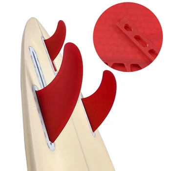 UPSURF VIITOR T1 Tri Aripioare placă de Surf Aripioare Fagure de miere Fibra de Surf Aripioare Propulsorului Surfing Bord Stabilizator Single File de Bază Quilhas