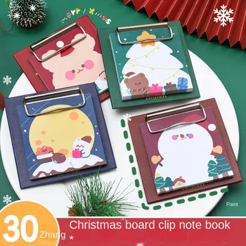 30 de Coli Planificator de Crăciun Note cu Clipboard Mesaj Notă Planificator Tampoane Memo Papetărie Folder Bord Crăciun Notepad