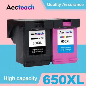 Aecteach 650XL Cartuș de Cerneală Compatibile pentru HP 650 XL Deskjet 1015 1515 1516 1518 2515 3515 4510 2545 2645 2646 4645 Imprimanta