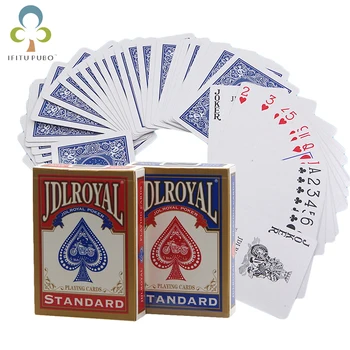Cele mai noi Jdlroyal Poker Rosu/Albastru Regulat Carti de Joc Standard, Sigilate Pachete de Magie Trucuri de Poker, Carti de Joc Magice Trucuri GYH