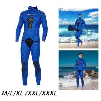 Mens Costum de Scuba Diving Costum de Neopren 3mm Hanorac costume Umede pentru Bărbați Spearfishing Costum special pentru Caiac Freediving Sporturi de Apa