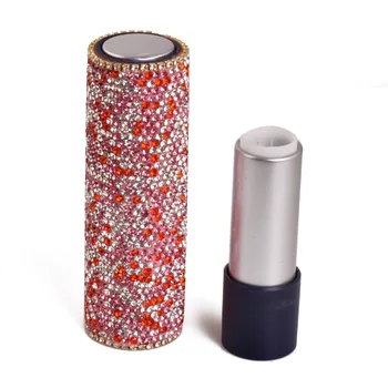 Portabil Diamant Gol Tubul de Ruj DIY-Balsam de Buze Luciu de Buze Tub de Ruj Reîncărcabile Proba de Sticlă Container Cosmetice Pentru Călătorie