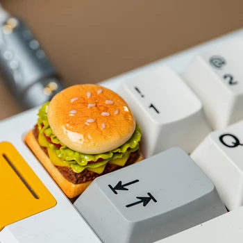 1buc Personalizate Keycap joc de desene animate Hamburg Hot dog Food tastă Imprimare 3D Personalizate cadou drăguț tastatură mecanică ESC taste