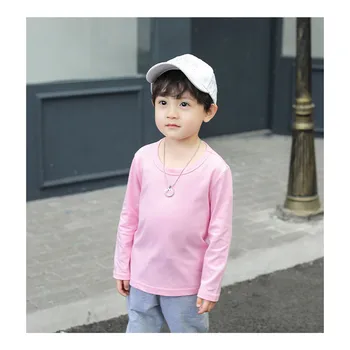 2023 Primăvară Copii Bluze Topuri cu Maneci Lungi pentru Copii Solid Fete Tricouri Baieti Teuri Copil Haine Copii Haine Îmbrăcăminte exterioară