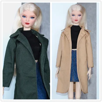 Haină lungă / 30cm haine papusa verde Palton potrivi tinuta Pentru 1/6 BJD Xinyi FR ST Papusa Barbie / haine papusa xmas
