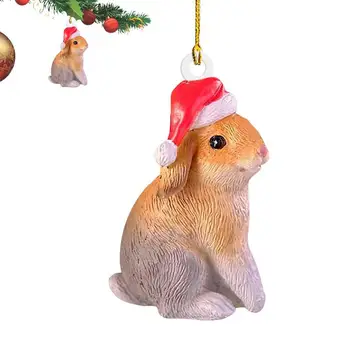 2D Acrilice Ornament de Crăciun Pandantiv Distractiv Decorative Pom de Crăciun Agățat Pandantiv Animale Drăguț Agățat Acasă Decor Petrecere
