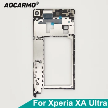 Aocarmo Spate Mijloc Cadru Placa de baza Titularul de Acoperire de Semnal de Antenă Cu Lentilă aparat de Fotografiat Pentru Sony Xperia XA Ultra F3211/2/3 F3215/16