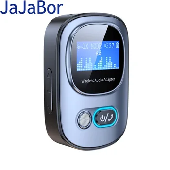 JaJaBor Emițător și Receptor fără Fir Ecran Bluetooth Handsfree Car Kit Receptor Adaptor de 3,5 mm AUX Car MP3 Player