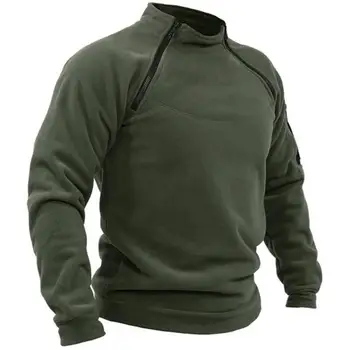 Respirabil Barbati Tricou Confortabil pentru Bărbați Jachete de Iarnă de Înaltă Guler Gât Protecție Fermoar Decor Culori Solide pentru Caldura Stil