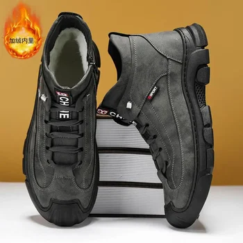 Dr. Bărbați 2023 Nou Toamna și Iarna Catifea Caldă Bumbac Pantofi de Lucru Sport de Agrement de Lucru de Protecție a Muncii Bărbați