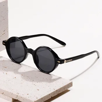 NYWOOH de Moda Mici, Rotunde ochelari de Soare pentru Femei Trend Retro Punk ochelari de soare Barbati în aer liber Ochelari de Nuante UV400 Ochelari de Soare