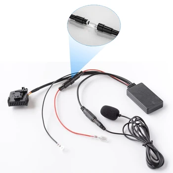Auto Bluetooth Wireless Adaptor Audio MICROFON Handsfree Cablu AUX MFD2 RNS2 Pentru 18Pin Pentru Touareg Golf