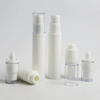 30 x 10ml 5ml de Înaltă calitate Portabile Reîncărcabile Goale din Plastic Alb Lotiuni Pompa Airless Sticle Cosmetice Containere de Ambalare