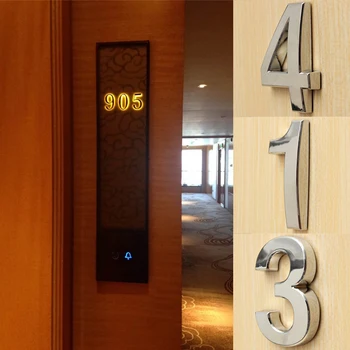 3D Număr de Autocolante Casa Ușa Camerei Numărul Auto-Adeziv pentru Placa de Semn pentru Casa Cabinet Apartament Masă Poștală în aer liber Ușa Numere
