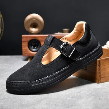 Fierbinte de Vânzare Bărbați Respirabil Piele Pantofi Casual de Primavara Toamna Stil Britanic Mocasini Barbati care fac Naveta Pantofi de Lucru Mare Dimensiune: 38-48