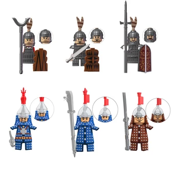 Singur Cavaler Medieval modele de Figurine accesorii Blocuri jucarii pentru copii de Serie-159 XP672 XP673 XP674