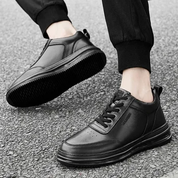 De Înaltă Calitate Bărbați Pantofi Casual Piele Barbati Adidasi Handmade Om De Mers Pe Jos De Încălțăminte De Lux Brand De Pantofi Skateboard Formatori Zapatos