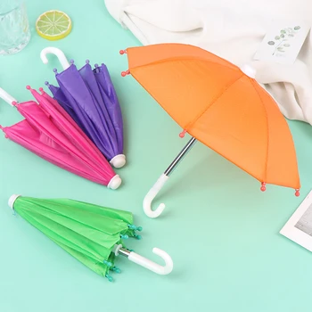 22CM Mini Umbrela Păpuși Accesorii Jucării Pentru Fete Uneltele de Ploaie Pentru Papusi BJD Accesorii Pentru Umbrele Colorate Papusa Jucării