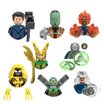 Avengers super-Erou Blocuri Hulk, Thor, Loki Striga Mini figurina Model Blocuri Jucarii Educative pentru Copii Cadouri