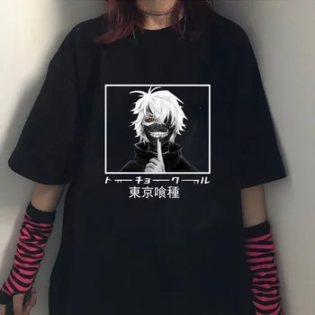 Tricou femei Harajuku Anime Tokyo Ghoul Kaneki Ken Tricou de Imprimare Haine Tees