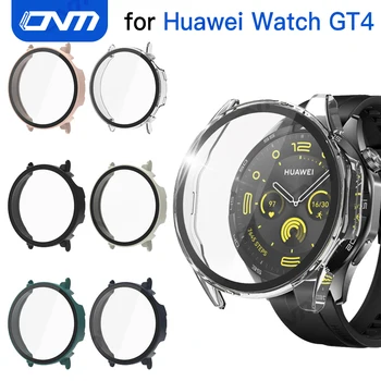 Sticla + PC Cover pentru Huawei Watch GT 4 41mm 46mm Acoperire Completă în Bara de Protecție Caz pentru Huawei Watch GT4 Accesorii