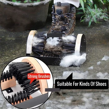 Nailon, Mătase De Boot Perie În Aer Liber Curățare Pantofi Brushrs Toate Vreme Industriale Pantof Curat & Scraper Perie