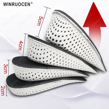 WINRUOCEN 2-5cm Jumătate Înălțime Crește Tălpi Greu Respirabil Toc Introduce Pantofi de Sport Pad Pernă Lift Unisex
