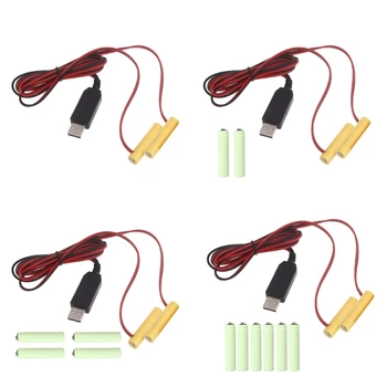 DXAB USB Convertor de Putere Puterea Eliminatoare de la 1.5 V, 3V 4,5 V, 6V AAA LR03 Eliminatoare pentru Clocls Telecomenzi