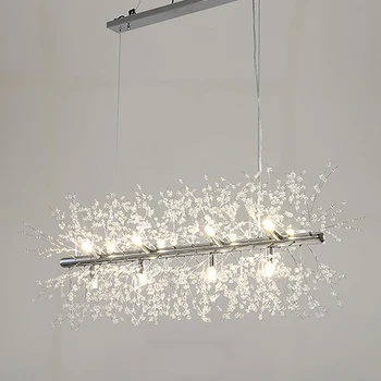 Lustra pentru camera copiilor decor estetic cristal de papadie led lustre dormitor agățat lampă de bucătărie lumină